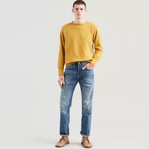 Levi’s 1947 501 MEN’S JEANS Sz 28 x 32 Distressed Fly Button